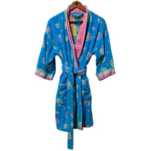 Vintage TerriSol Vintage Womens Bathrobe Terrycloth Terry Coat Towel One Sz Spa
